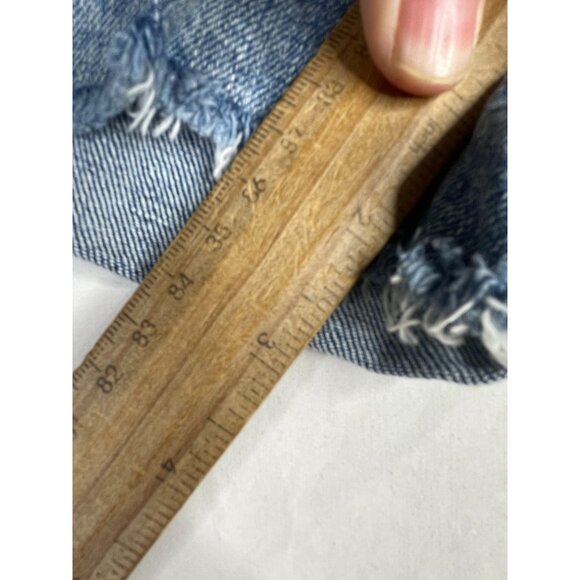 New Old Navy High Rise Secret Slim Pockets Shorts size 8 Blue - Picture 10 of 10